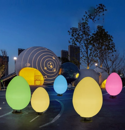 Светильник Яйцо 43х80 питание от АКБ, RGB Светильник Яйцо 43х80 питание от АКБ, RGB